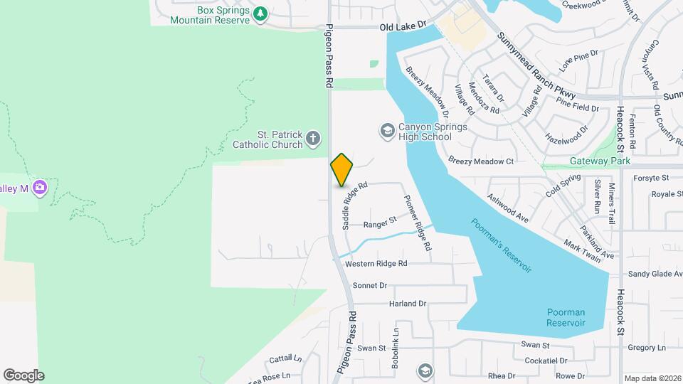 11139 Saddle Ridge Rd Map and Location Details