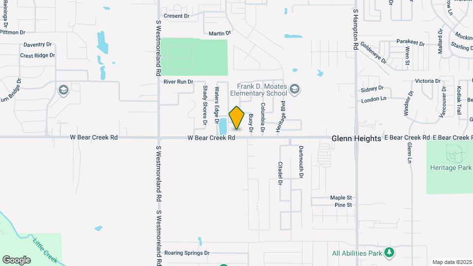 1615 Wavecrest Dr Map and Location Details
