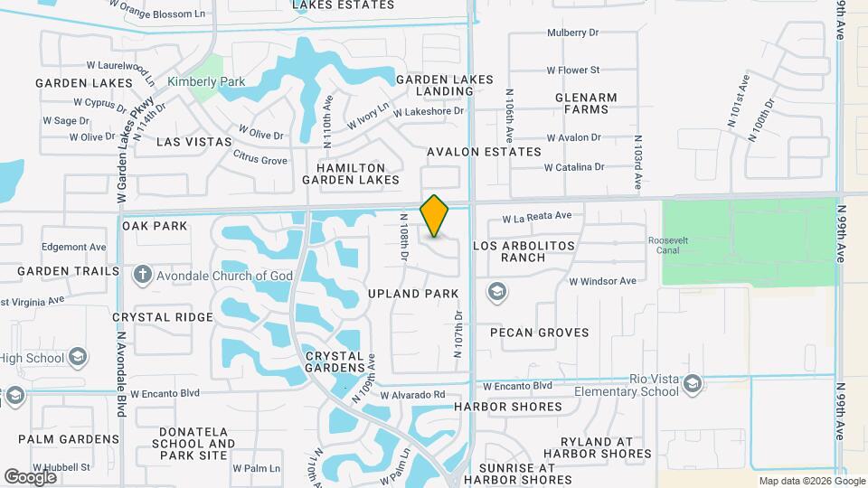 10780 W Roanoke Ave Map and Location Details