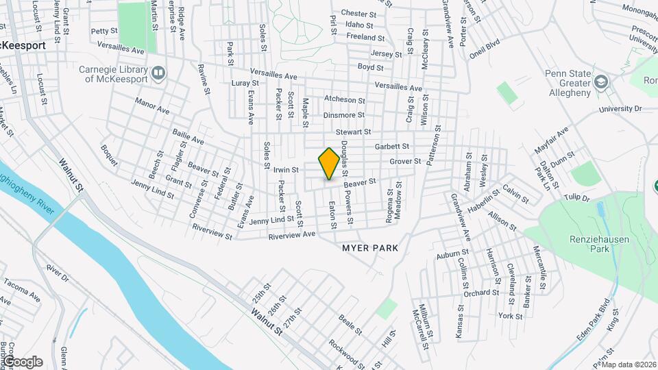 2807 Beaver St Map and Location Details