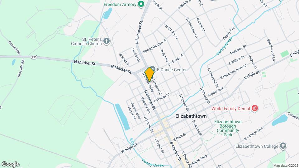 321 N Cherry Alley Map and Location Details