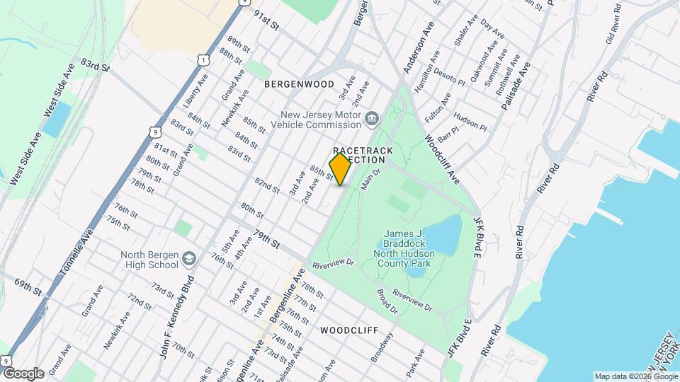 8417 Bergenline Ave, Unit Apt. 1 Mapa y Detalles de la Ubicación