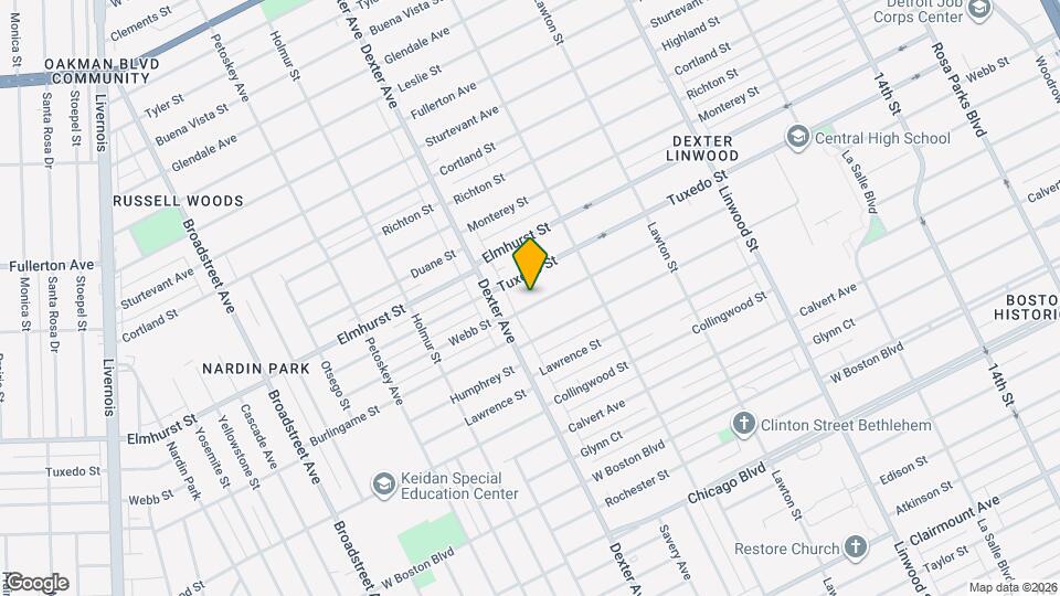 3322 Webb St Map and Location Details