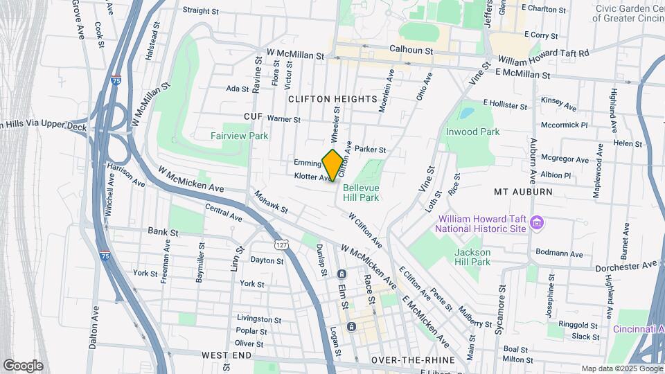 2125 W Clifton Ave Map and Location Details