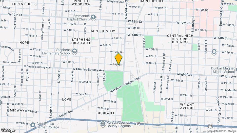 1903-1905 S Booker St, Unit 1903 Map and Location Details