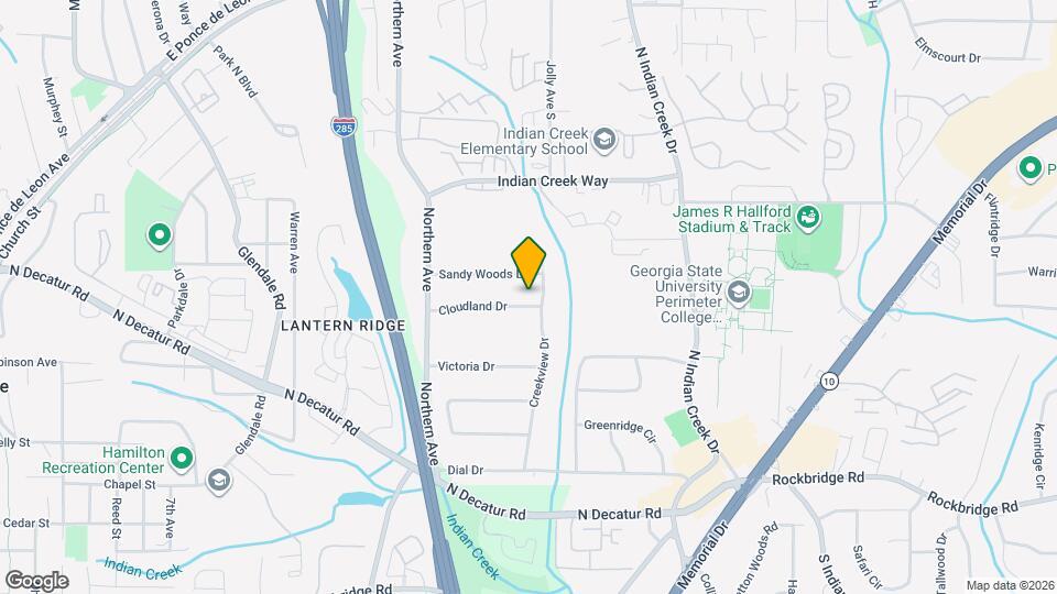 3590 Cloudland Dr Map and Location Details