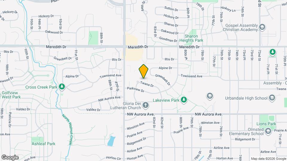 8311 Twana Dr Map and Location Details