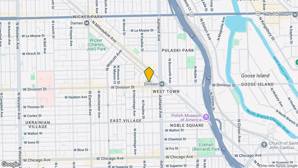 1640 W Division St Map and Location Details