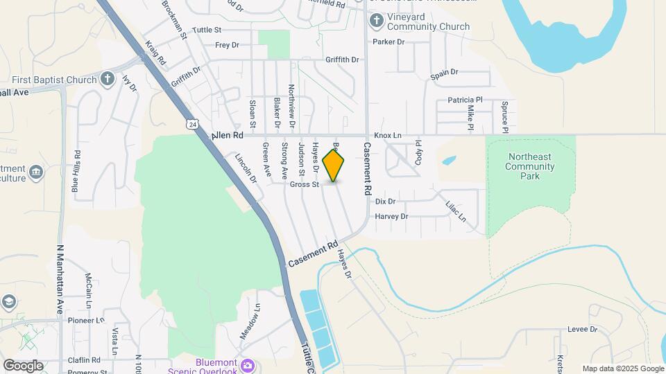 1949 Beck St Map and Location Details