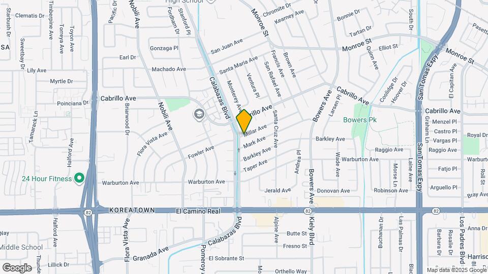 3122 Millar Ave Map and Location Details