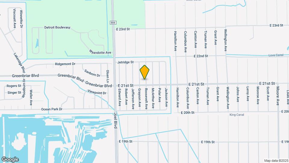 2103 Roosevelt Ave Map and Location Details