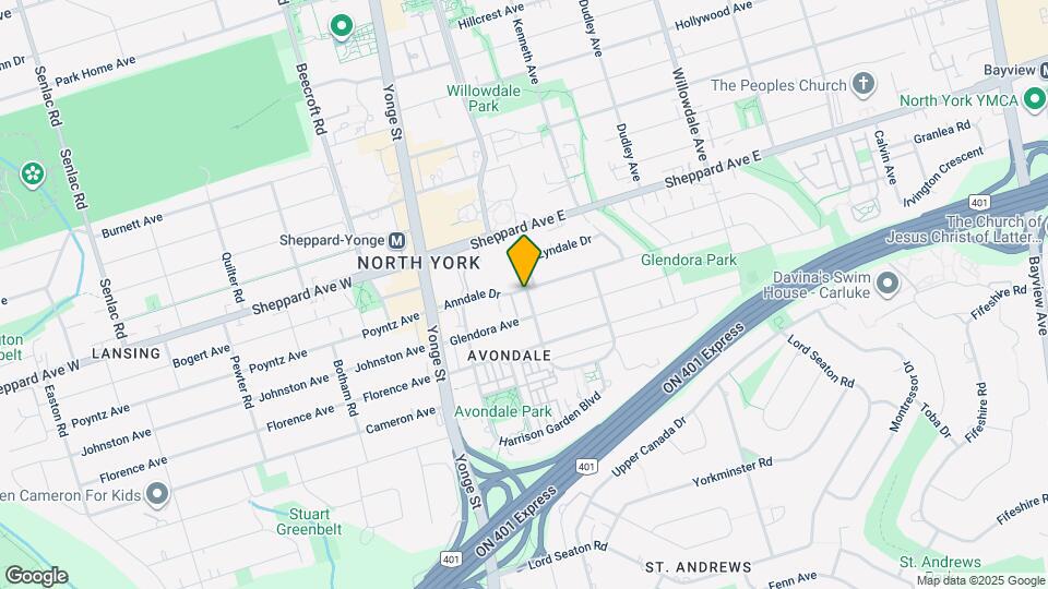 17 Anndale Dr Map and Location Details
