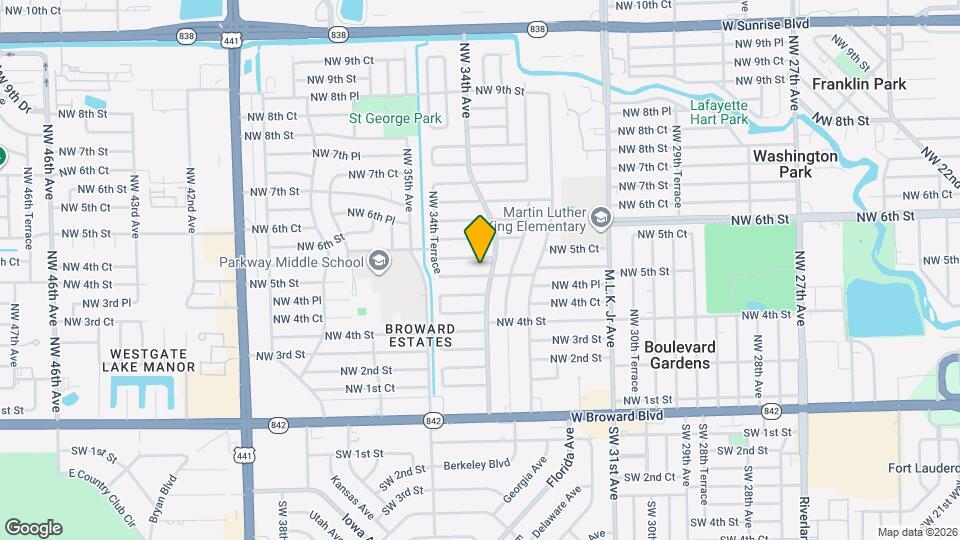 3411 NW 5th St Mapa y Detalles de la Ubicación