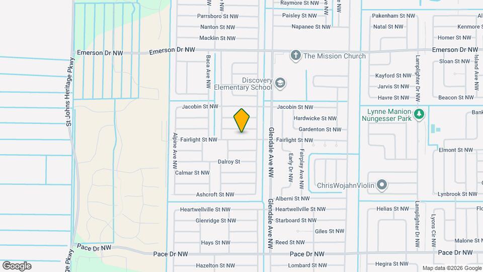 1743 Fairlight St NW Map and Location Details