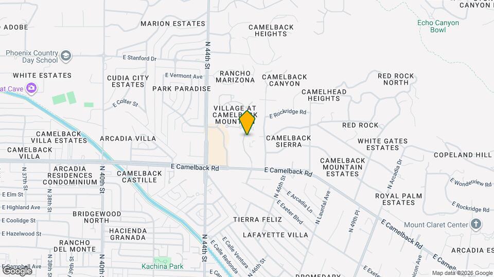 4450 E Camelback Rd Map and Location Details