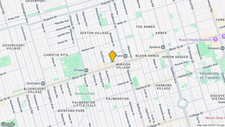 555 Palmerston Ave Map and Location Details