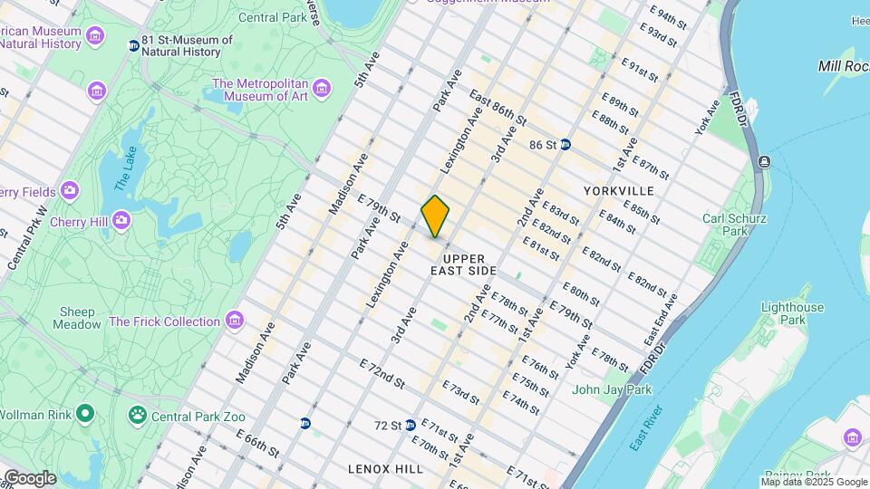 180 E 79th St Mapa y Detalles de la Ubicación