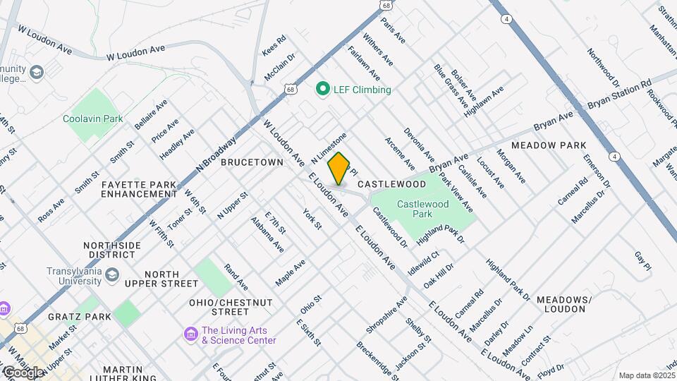 830 Bryan Ave Mapa y Detalles de la Ubicación