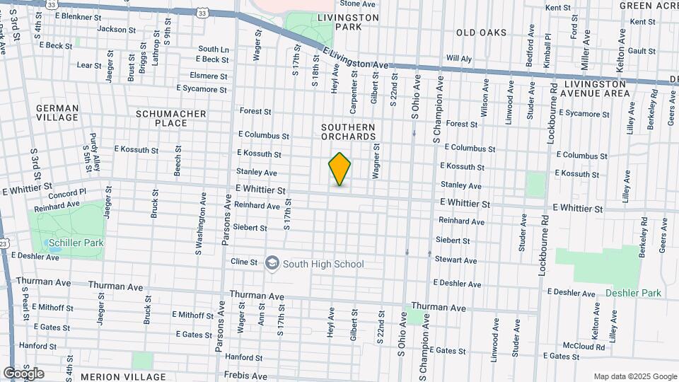 768 E Whittier St Mapa y Detalles de la Ubicación