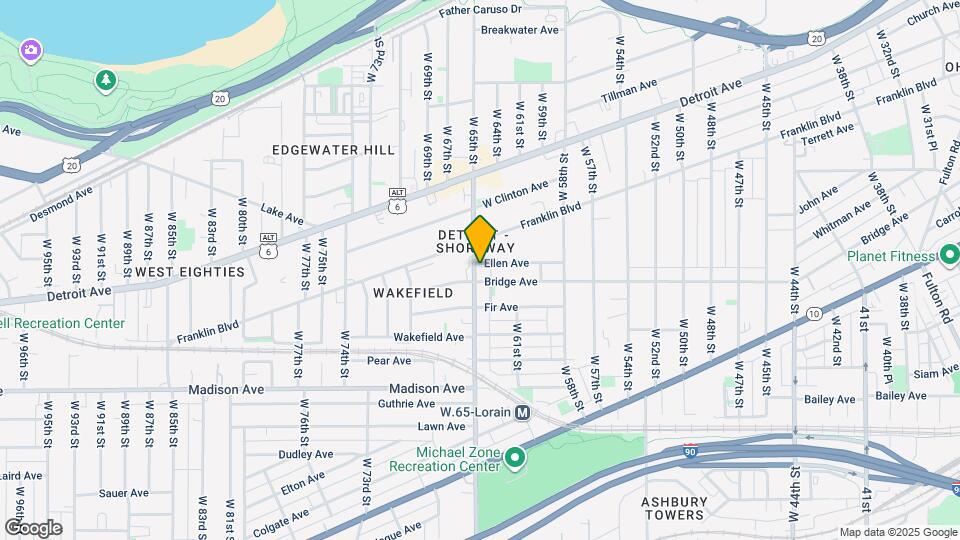 1855 W 65th St Map and Location Details
