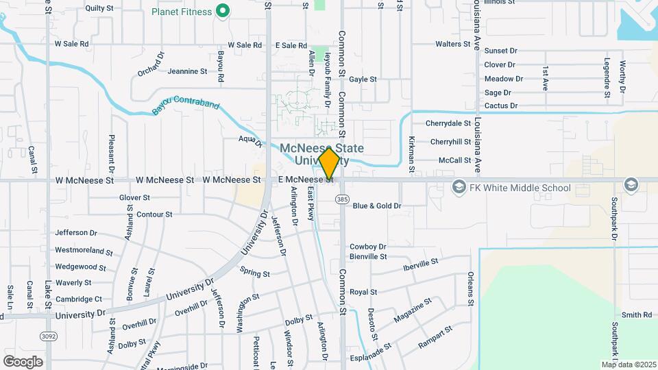 518 E McNeese St Map and Location Details