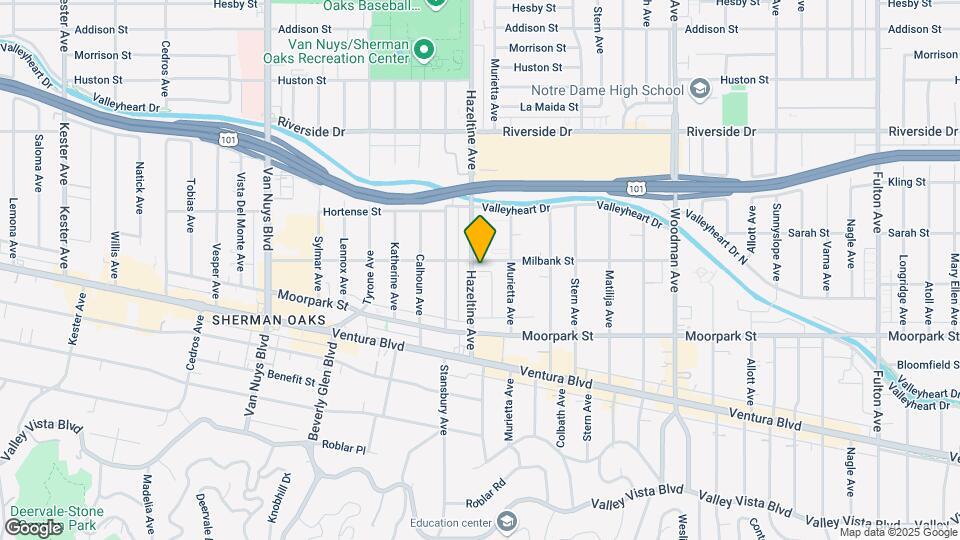 4484 Hazeltine Ave Map and Location Details