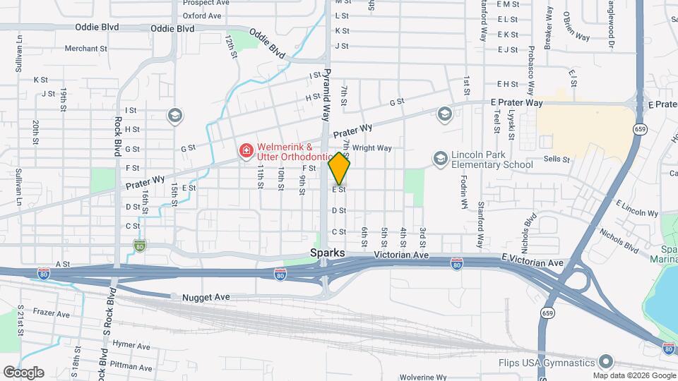 725 E St Map and Location Details