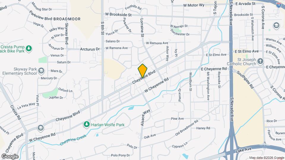 401 Cheyenne Blvd Map and Location Details