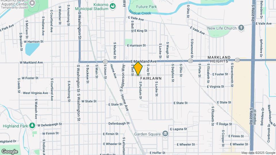 1105 S Purdum St Mapa y Detalles de la Ubicación