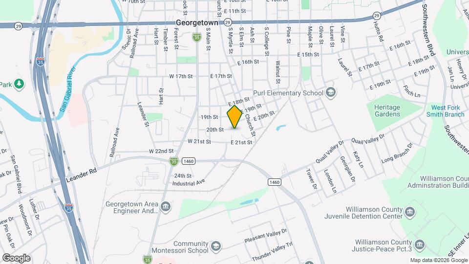 212 E 20th St Map and Location Details