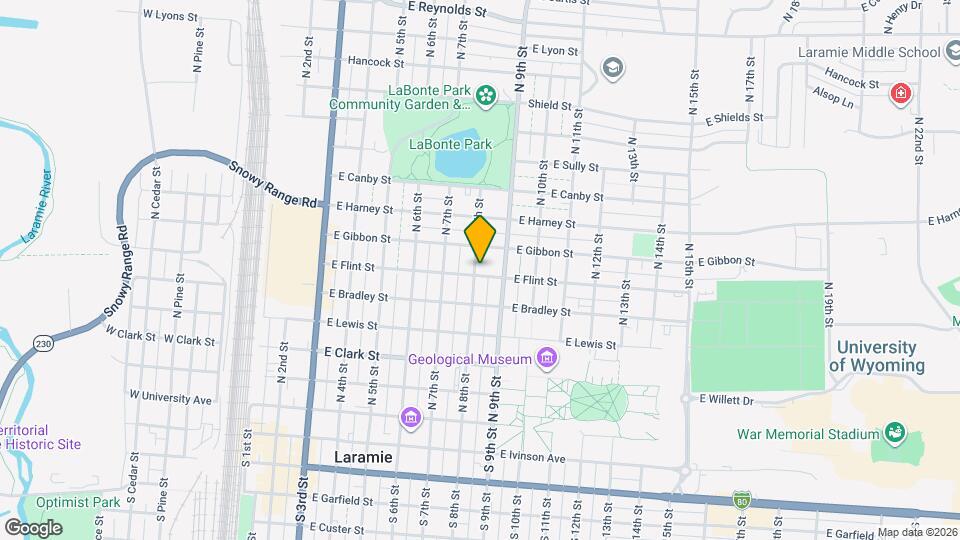 803 E Flint St Map and Location Details