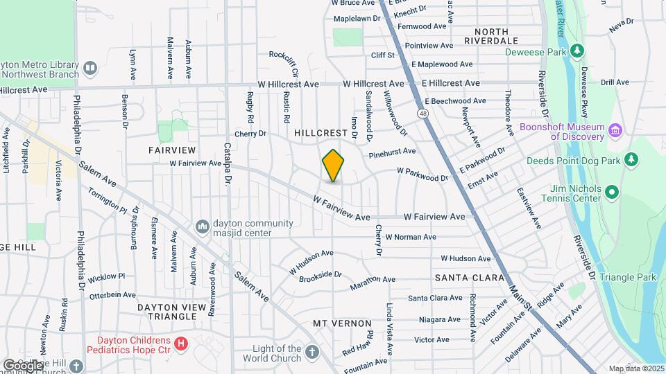 412 W Parkwood Dr, Unit 1 Map and Location Details