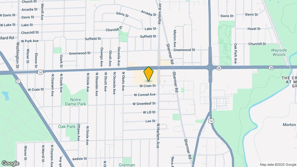 7232 W Crain St Mapa y Detalles de la Ubicación