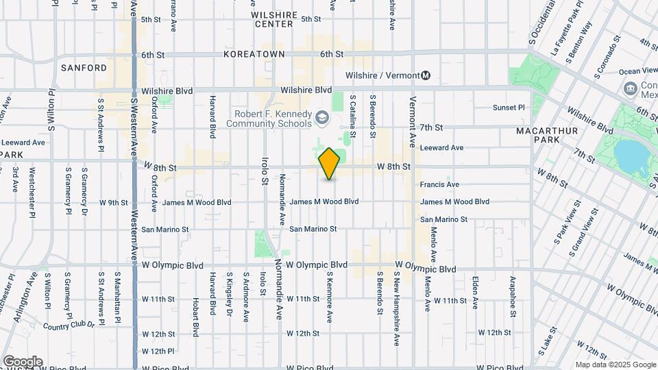 827 S Kenmore Ave Map and Location Details