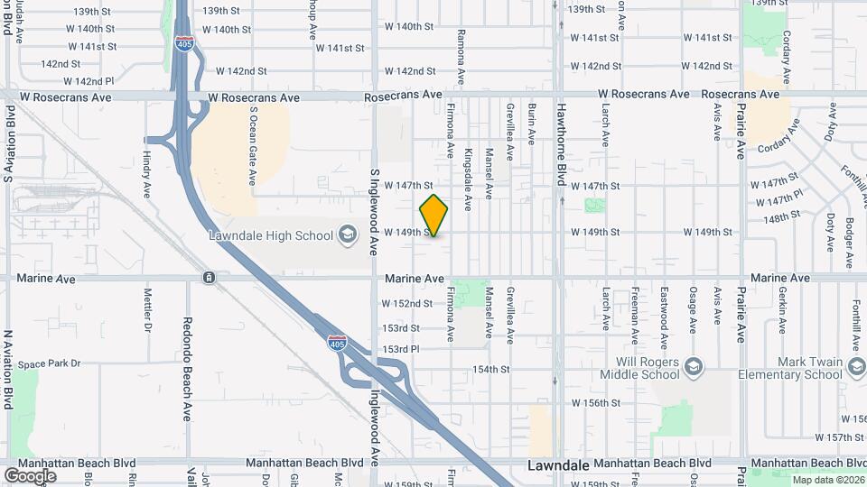 4622 W 149th St Map and Location Details