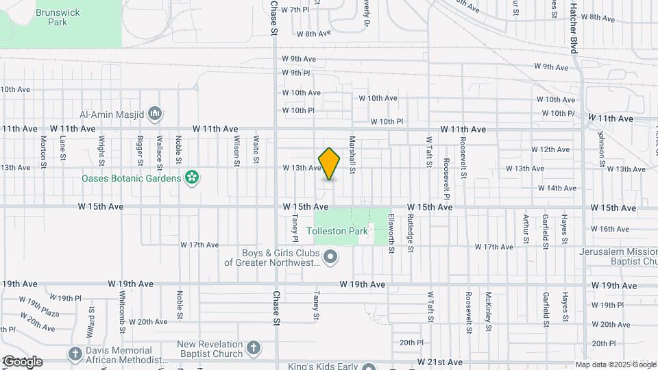 1332 Marshall Pl Map and Location Details