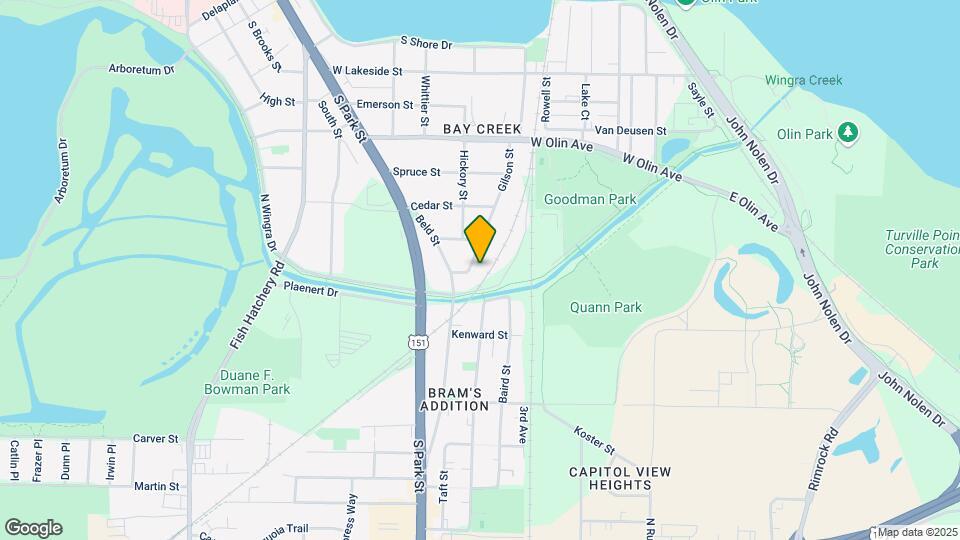 1525 Gilson St Map and Location Details