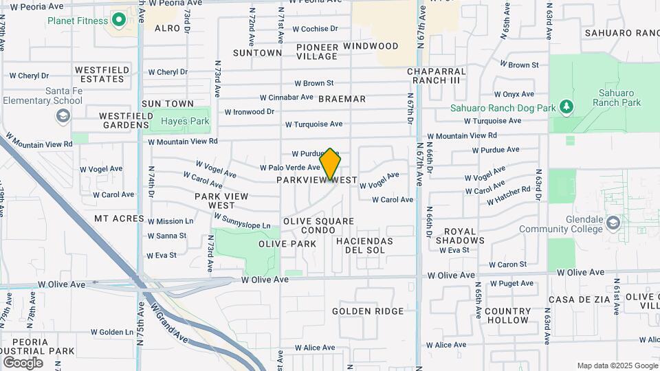 6919 W Vogel Ave Mapa y Detalles de la Ubicación