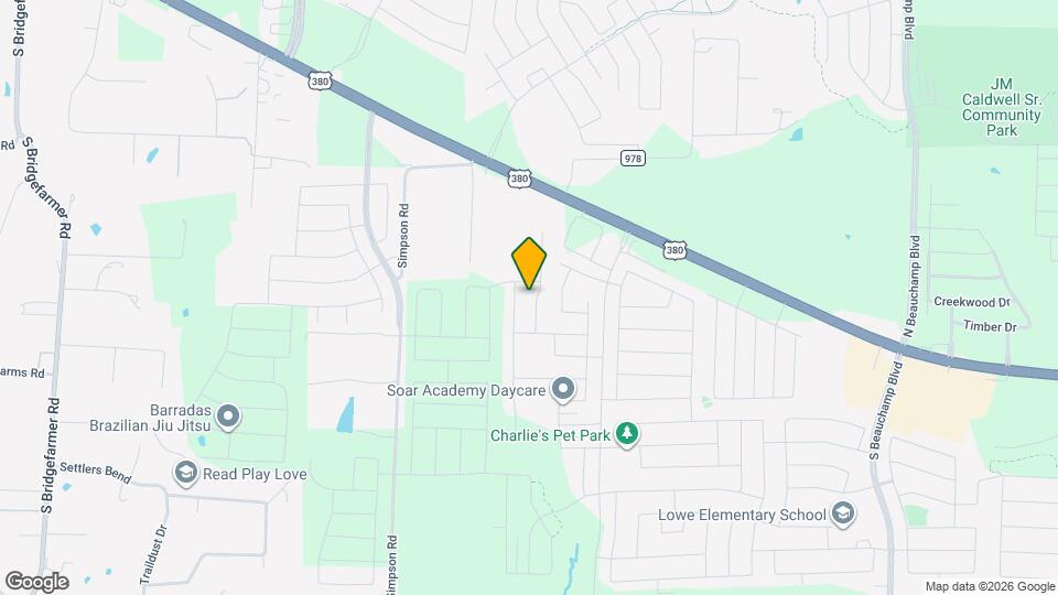 208 Cottonwood Dr Map and Location Details