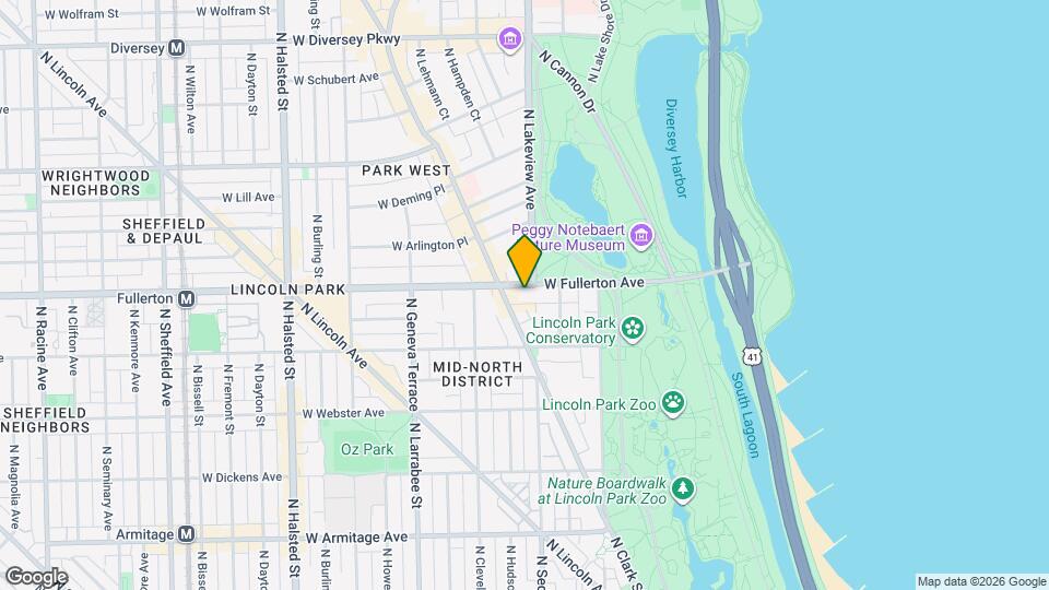 401 W Fullerton Pky, Unit 4111607W Map and Location Details