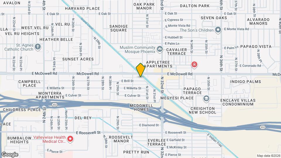 3026 E Brill St Map and Location Details