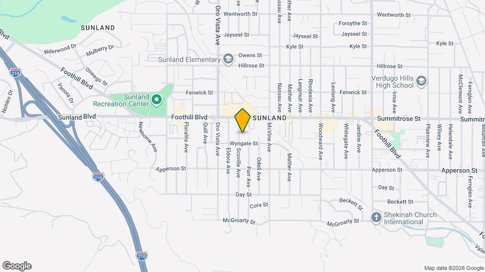 10418 Scoville Ave Map and Location Details