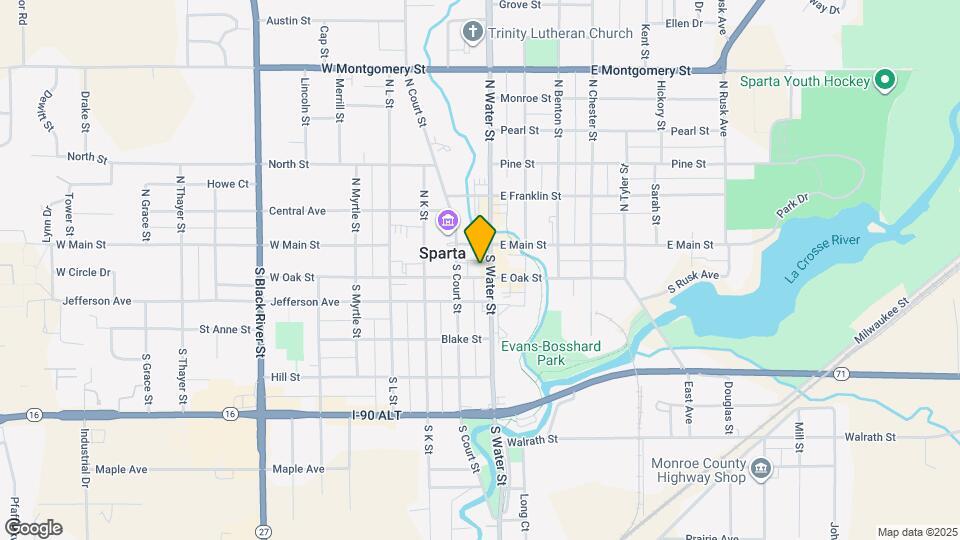 128 S Water St Map and Location Details