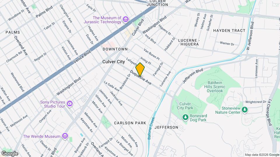 4153 Duquesne Ave Map and Location Details