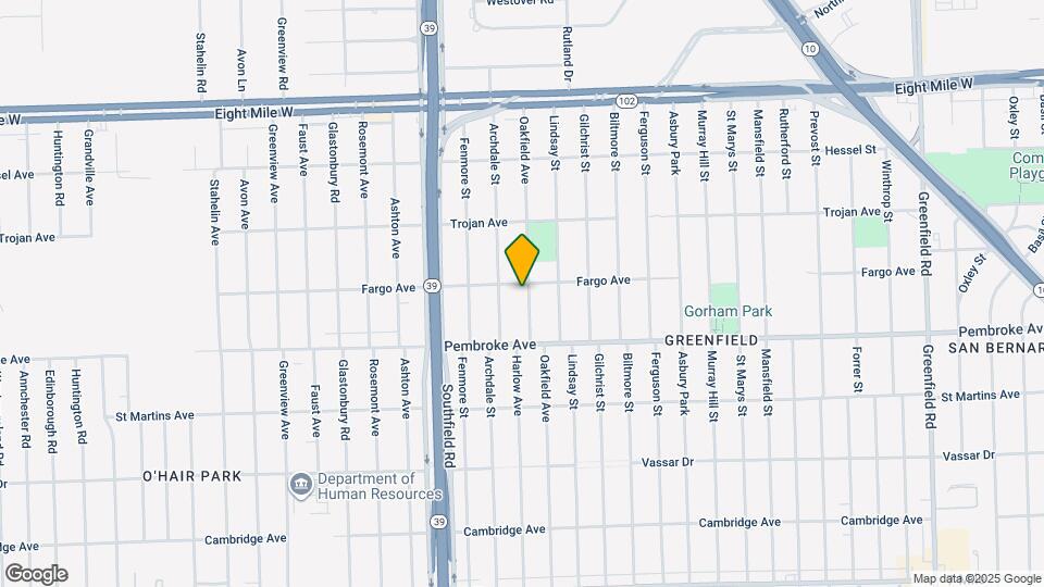 19967 Oakfield Ave Map and Location Details