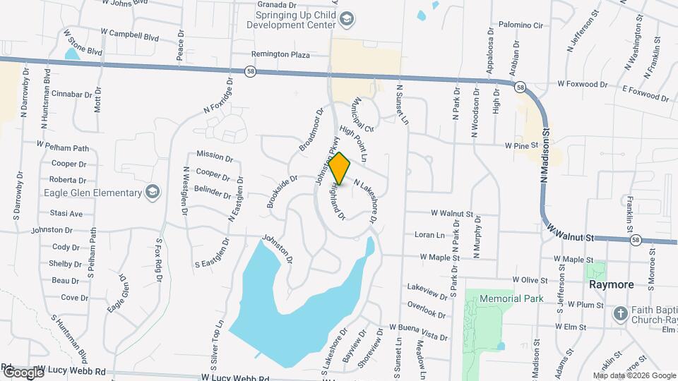 203 N Highland Dr Map and Location Details