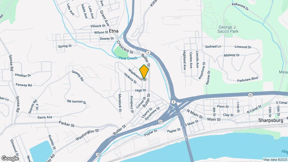 114 Locust St, Unit 2nd Floor Map and Location Details