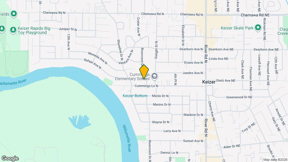 4525 Rivercrest Dr N Map and Location Details