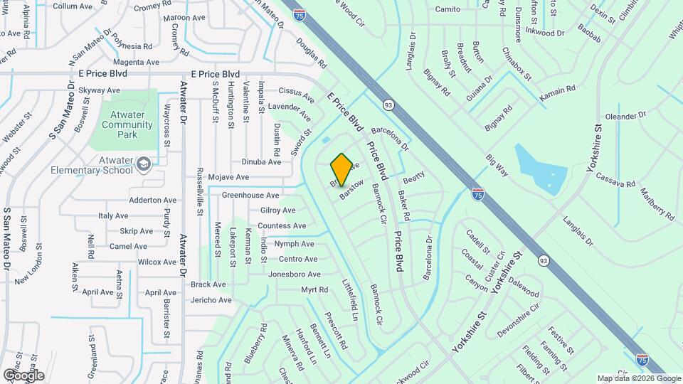 1247 Barstow Mapa y Detalles de la Ubicación