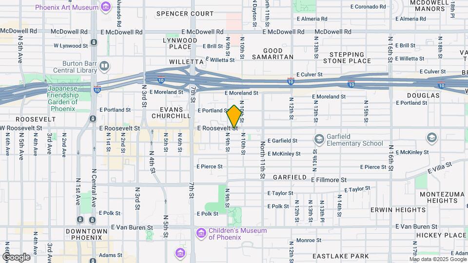 909 E Roosevelt St Map and Location Details